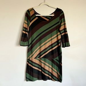 Gently used, LE CHATEAU, green tunic dress, size small/medium (005)